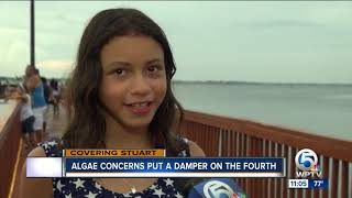 Crowd celebrating 4th concerned about St. Lucie River & algae blooms