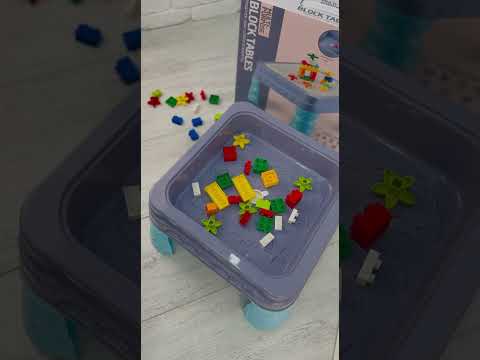 Дитяча іграшка-конструктор, дитячий ігровий набір стіл з конструктором, розвиваюча іграшка для дітей, видео 1