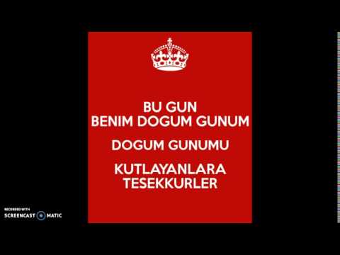 Bu gun benim dogum gunum