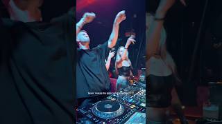 Live dj set at Bali, Indonesia Afro House / Afro Tech mix at party. Electronic dance music groove