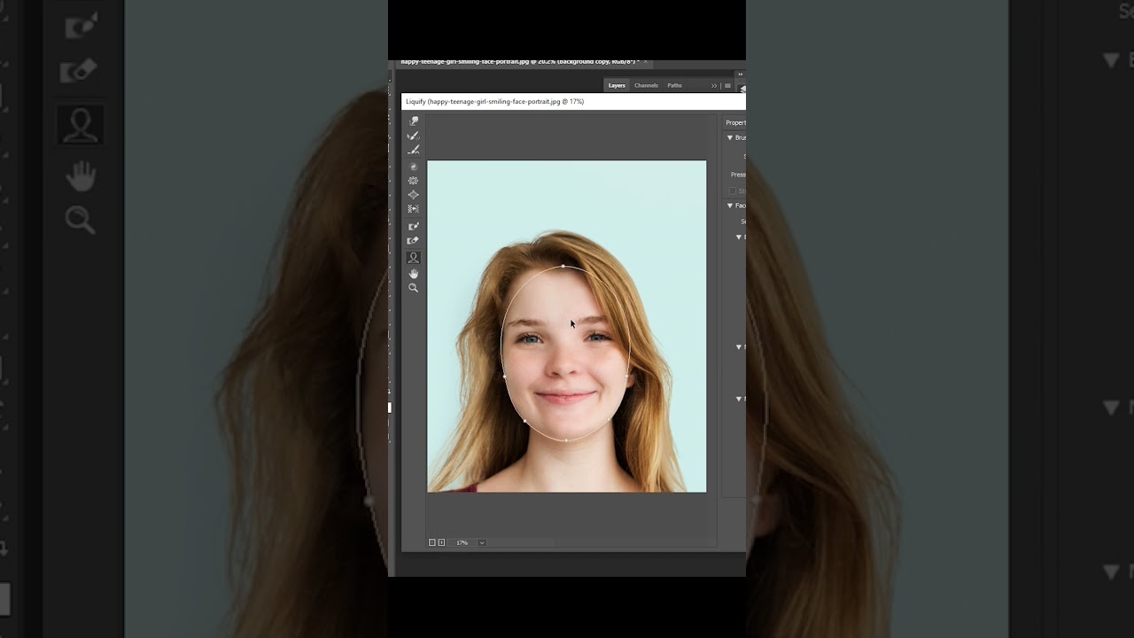 Easy Slim Face In Photoshop 