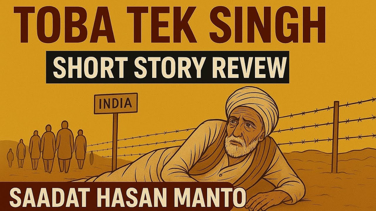 Toba Tek Singh | Saadat Hasan Manto | Short Story Review (Partition Literature)- In Hindi.