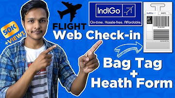 How to do Web Check-in | Indigo Flight | Boarding Pass | Baggage Tag | Health Form 🔥 [Hindi]