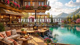 Relaxing Spring Morning Jazz at Outdoor Cafe Ambience 🌸 Soft Jazz Background Music to Study, Work screenshot 1
