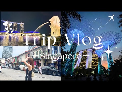 【Vlog】2025.09 シンガポールに初のひとり旅🇸🇬✈️ マーライオン公園/マリーナベイサンズ/ガーデンズバイザベイ