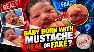 Baby Born With Mustache Real or Fake | Can a Baby Be Born With Mustache | Baby in Mustache Video