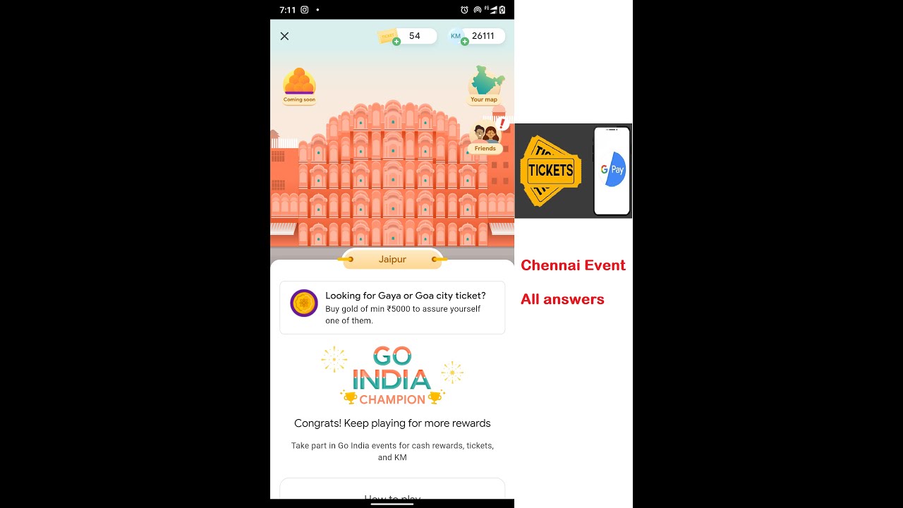 Google Pay Go India- Chennai Event Answers | All Questions  | Answers in Desc Box