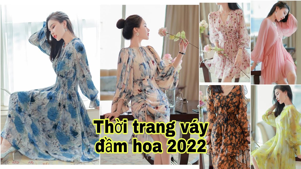 Đầm vải voan xu hướng bùng nổ hè 2022|Summer fashion - youtube