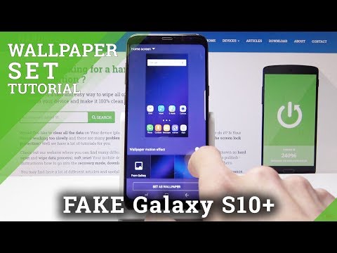 How To Change Wallpaper In SAMSUNG Galaxy S10 Clone 
