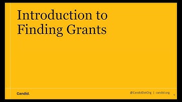 Introduction to Finding Grants