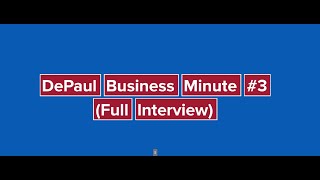 DePaul Business Minute #3 - Kelly Richmond Pope