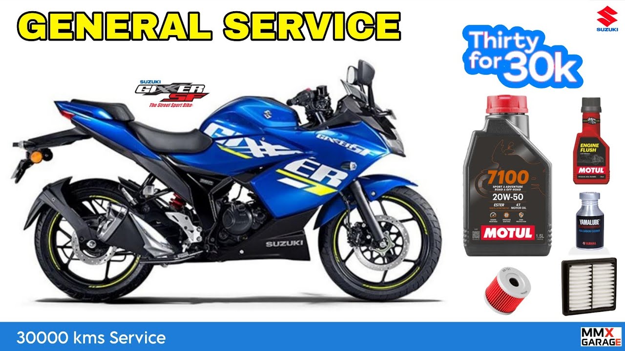 Suzuki Gixxer SF General Service | Что нужно для обслуживания