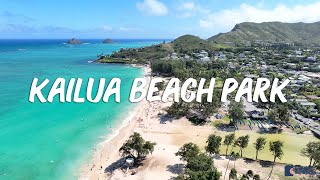 Kailua Beach Park on the Southeast side of Oahu, Hawaii (Great Snorkeling and Kayaking)