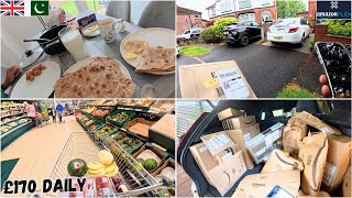 £170 Daily Amazon Flex In The UK  + Grocerry Shopping & Car Buying Guide In UK