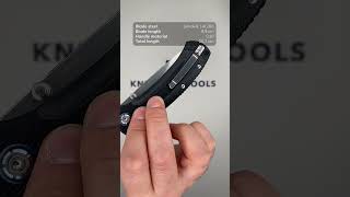 Qsp Knife Copperhead Qs109 A1, Stonewashed Satin, Black G 10, Pocket Knife