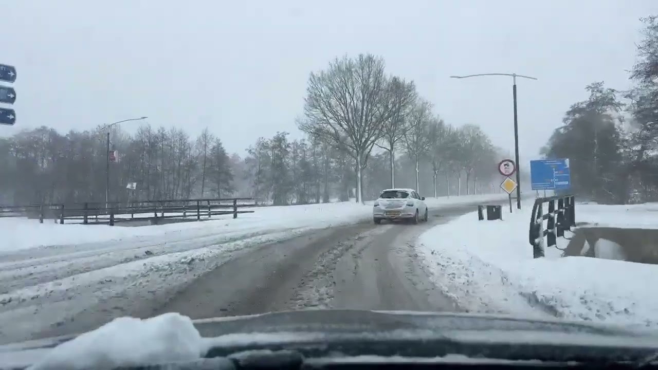 Rondje rijden in Friesland (Code oranje met sneeuw  op 7 januari 2026)