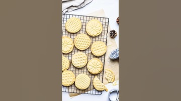 Easy classic shortbread cookies!