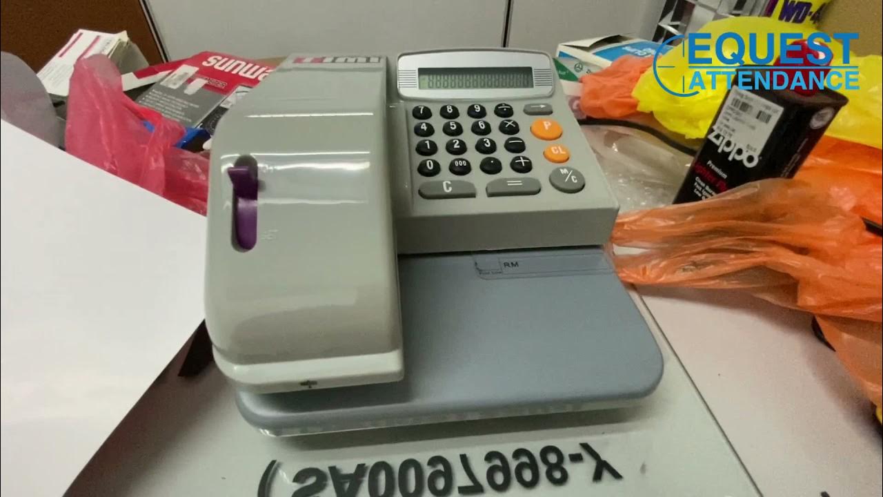 Cheque Writer Machine Currency Code Setting Timi EC100 ITBOX MCEC310