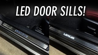 Installing Led Scuff Plates Hardwired Lexus 3Is