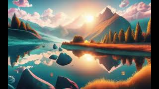 Awesome Sunshine At the Rocky Lake Animation | Sba Stuff Nature