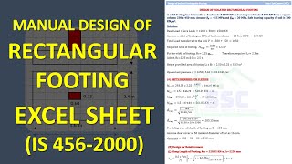 Manual Design of Rectangular Footing (AS PER IS 456-2000) screenshot 2