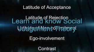 Social Judgement Theory