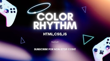 Color & Beat Matching Game Tutorial (HTML/CSS/JS 2024) | JavaScript rhythm game