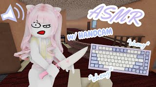 Roblox MM2 but It's *CHEWY* Keyboard ASMR w/ HANDCAM ( + Unboxing Keyboard) screenshot 4