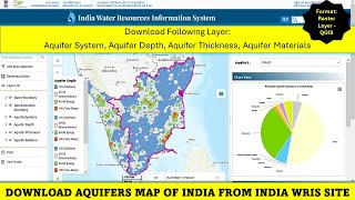 Download Aquifers Map of India from India WRIS Site | Raster Layer | QGIS