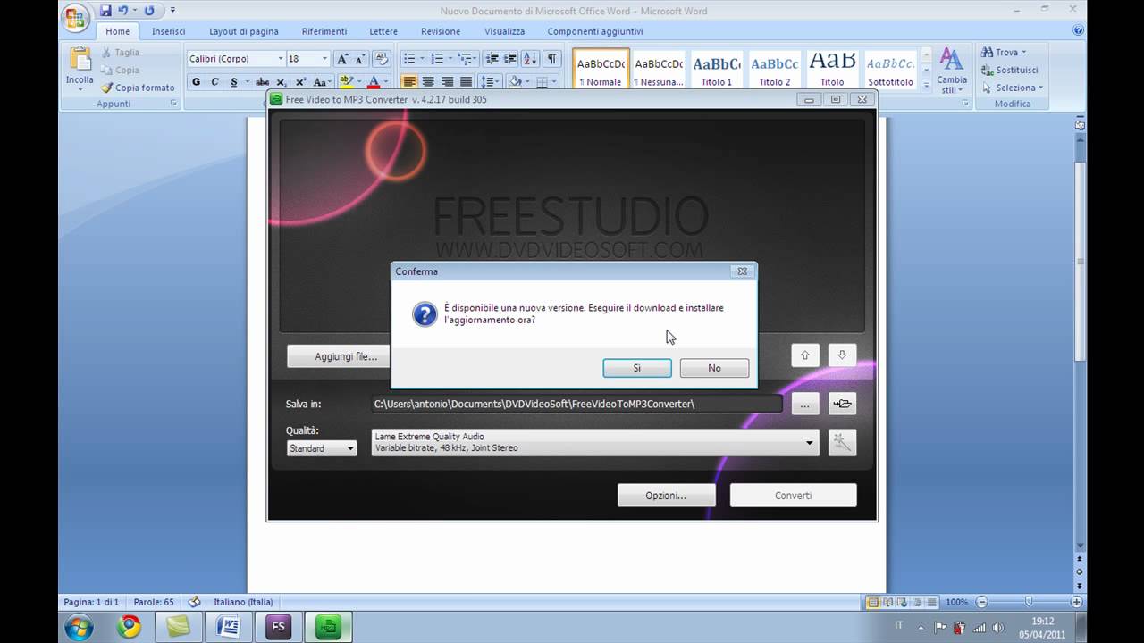 tutorial fotogramma di un video