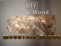 Easy Wood Mountain Range Made From Scrap Wood