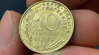 1976 France 10 Centimes Coin • Values, Information, Mintage, History, and More