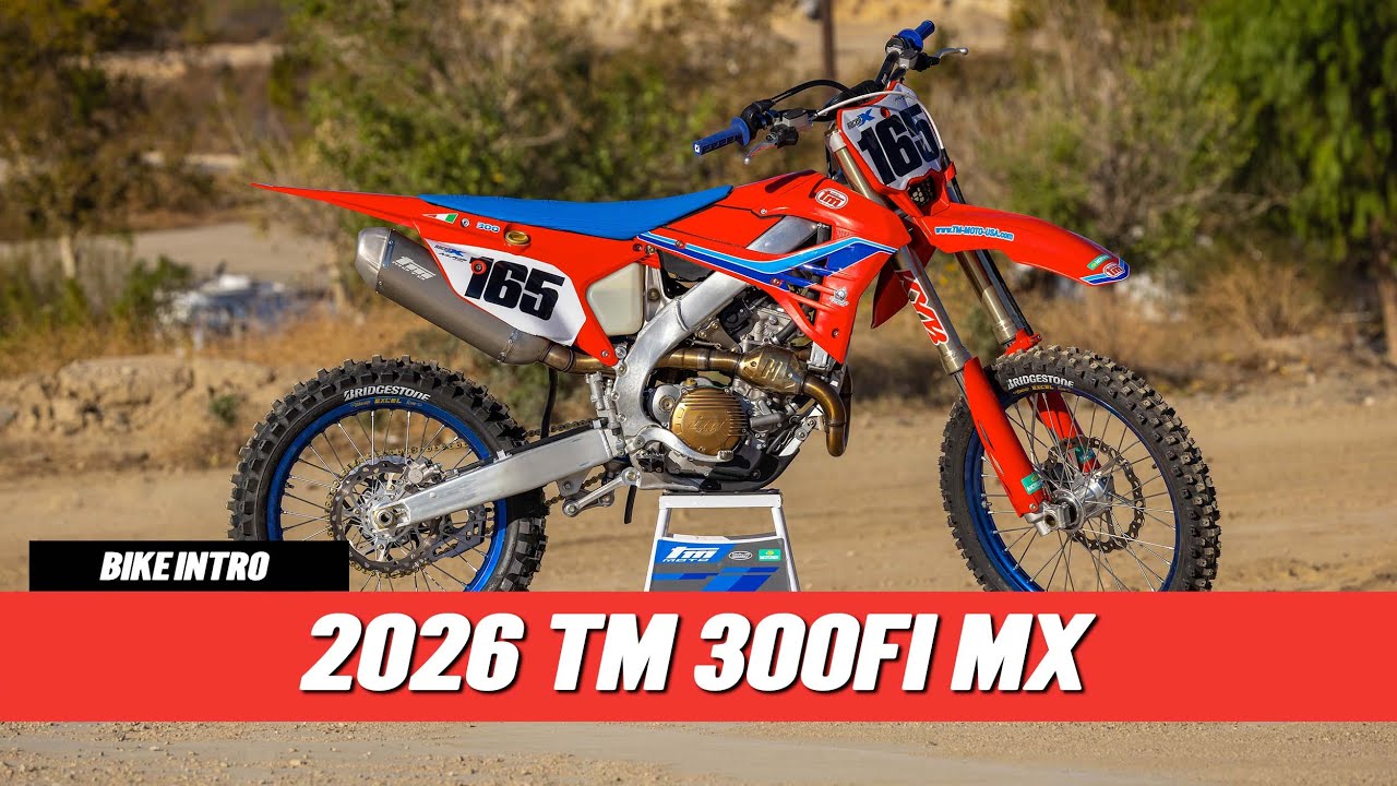 Знакомство с велосипедом TM 300Fi MX 2026 года — как он выглядит по сравнению с другими большими ...