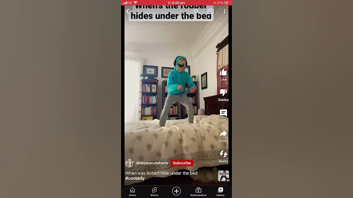 When the robber hides under your bed #comedy