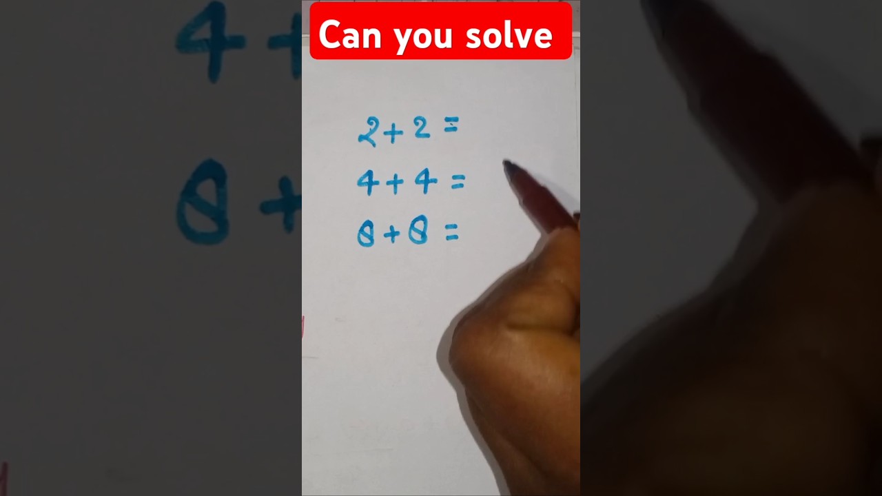 2 + 2 = 4 , 4 +4 = 8 , 8+8= ??🔥 can you solve 