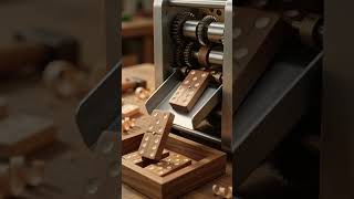 Tiny tool 🔥 POCKETRONIX Mini Wooden Domino Maker Is Mesmerizing #shorts
