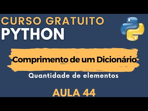 Capa de Python: Aula 44 - Quantidade de elementos de um dicionário