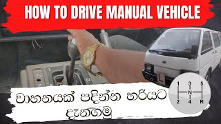 How To Drive Manual Vehicle Car & Van වහනයක පදනන හරයට දනගම Sasindu Driving School