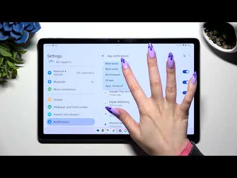 LENOVO Tab P11 Pro How To Turn On Or Off App Notifications 