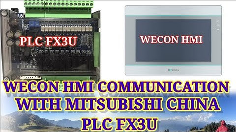 WECON HMI COMMUNICATION WITH MITSUBISHI CHINA PLC#MITSUBISHI