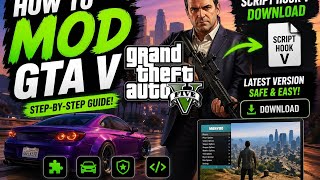 Install Script Hook V in GTA V (FAST & EASY) ⚡ #scripthookv#gtav#gta5mods#gamingtips#modding #pcmods