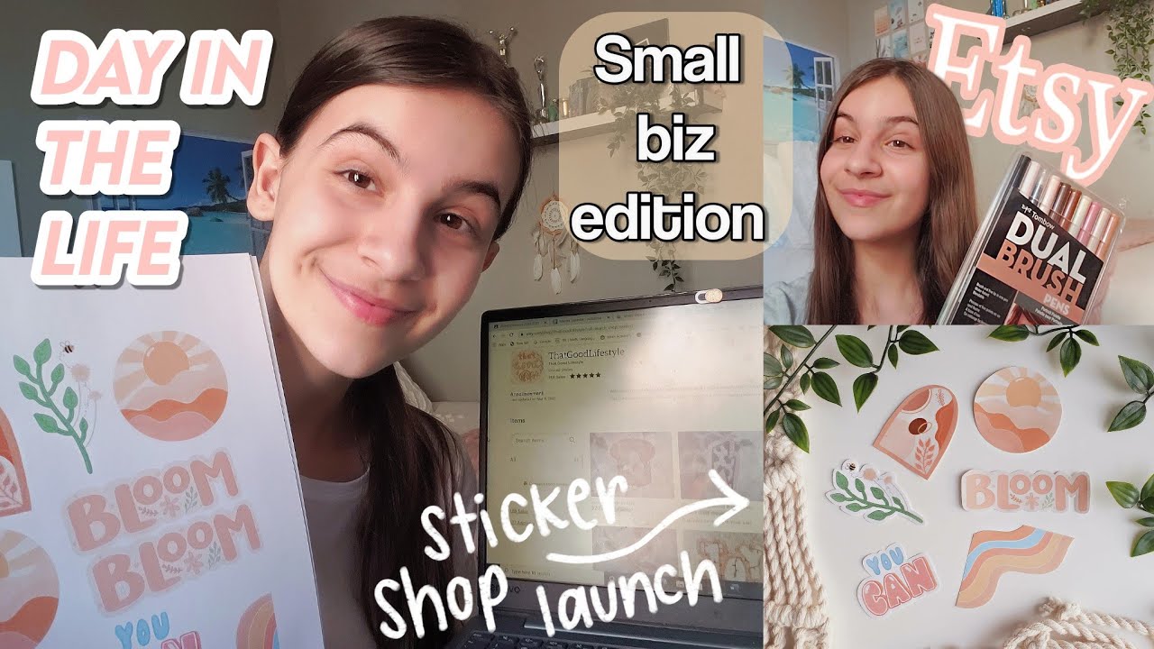 day in the life of a small business owner | Etsy launch, packing orders ...