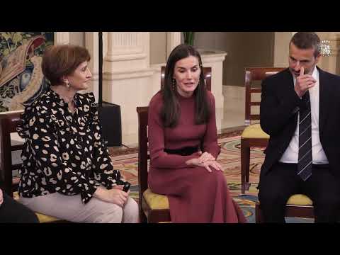 La Reina recibe en audiencia a la Federaci&oacute;n de Asociaciones de Personas Sordociegas de Espa&ntilde;a.