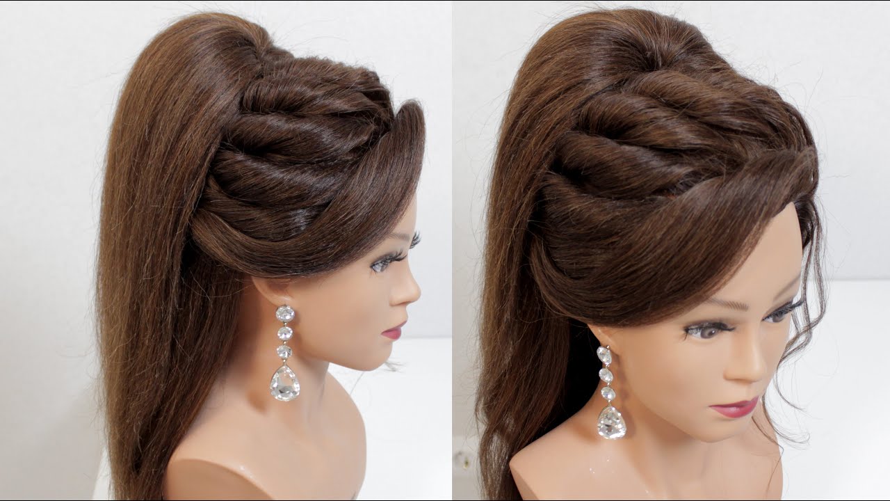 New hairstyle for ladies with long hair. Ponytail hairstyles.