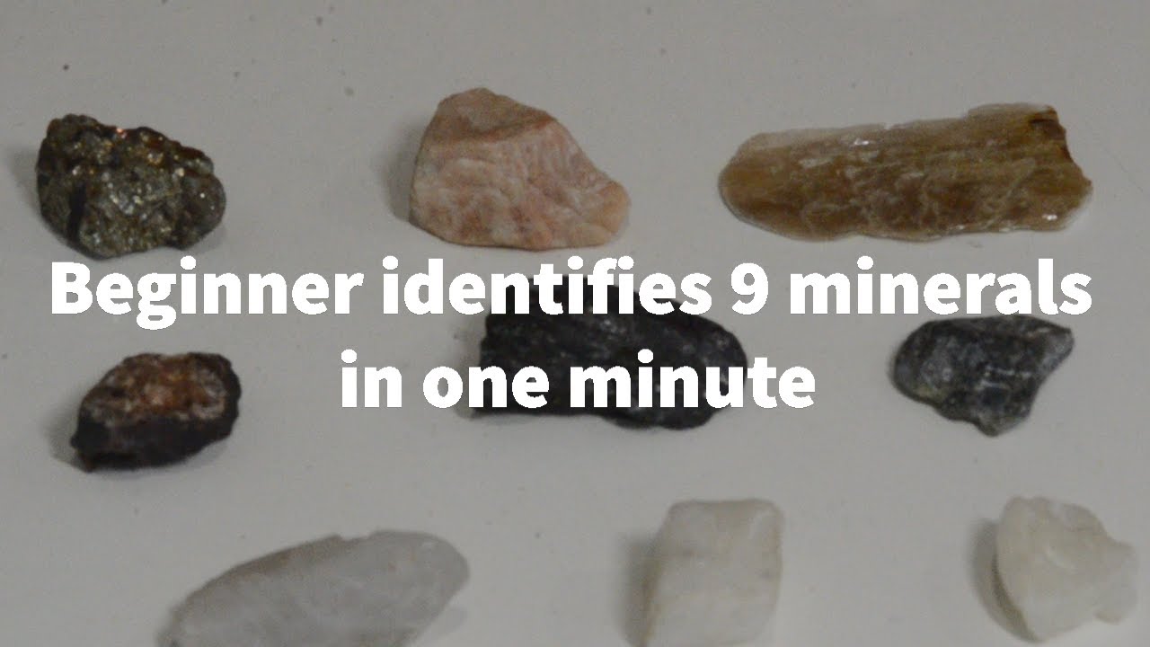 How to identify 9 minerals in ONE MINUTE using sandpaper, nail, and