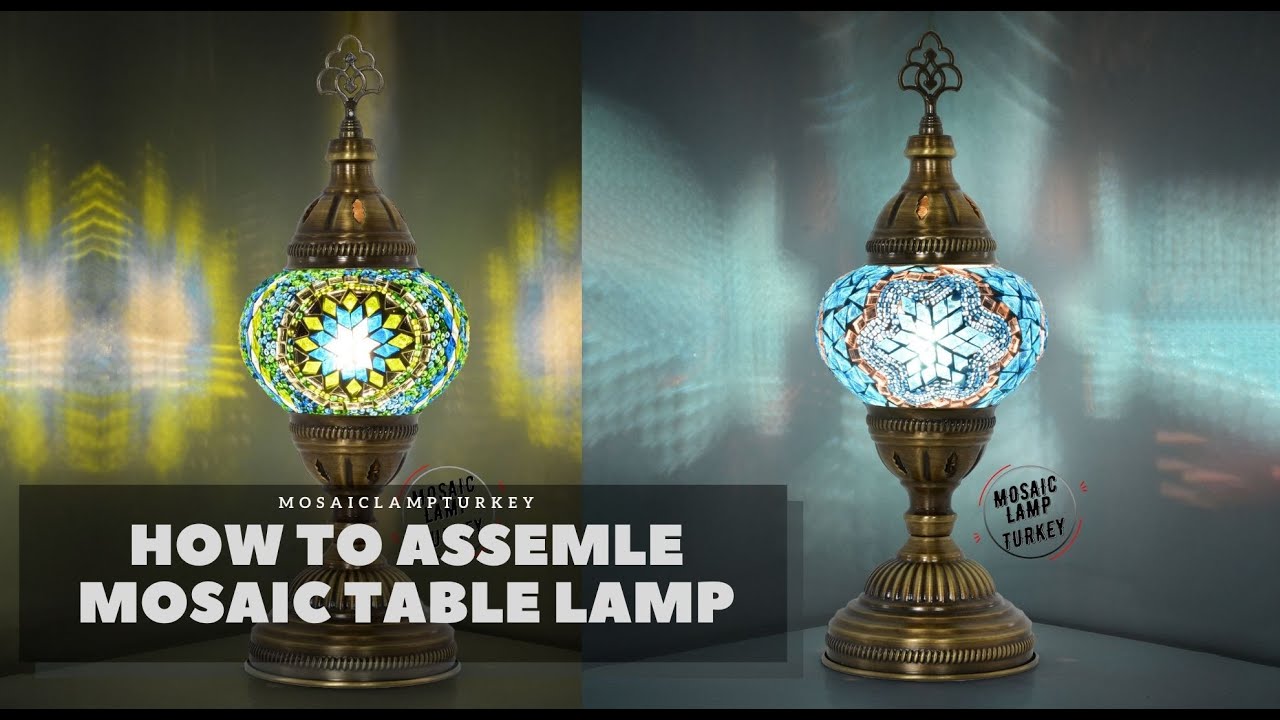 How to Assemble Mosaic Table Lamp? - YouTube