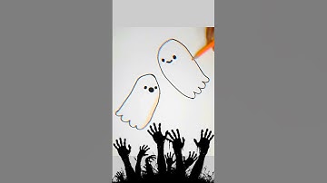 How to Draw Boo Ghost #shorts #youtubeshorts #trending #halloween
