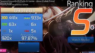 Sawanohiroyukinzktielle & Gemie - Sh0Ut Collab Extra Osumania By H3Nr4