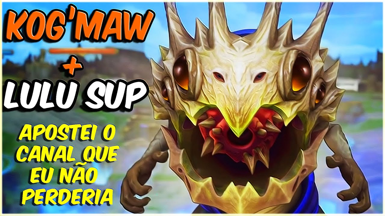 SE EU PERDESSE, EU DELETAVA O CANAL… KOG’MAW ADC COM LULU É IMPOSSÍVEL DE PARAR!