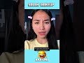 ketika lagi makeup di kaca dn di camera